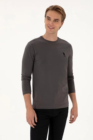 U.S. Polo Assn. Erkek Uzun Kollu Basic Sweatshirt Rahat Günlük Stil Kombin Uyumlu