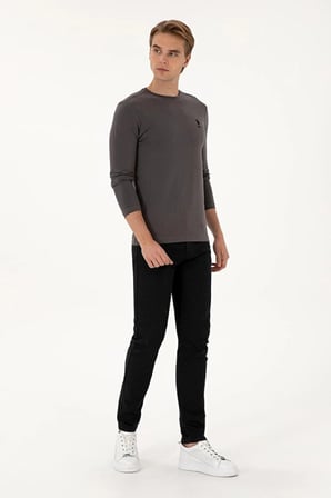 U.S. Polo Assn. Erkek Uzun Kollu Basic Sweatshirt Rahat Günlük Stil Kombin Uyumlu
