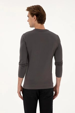 U.S. Polo Assn. Erkek Uzun Kollu Basic Sweatshirt Rahat Günlük Stil Kombin Uyumlu