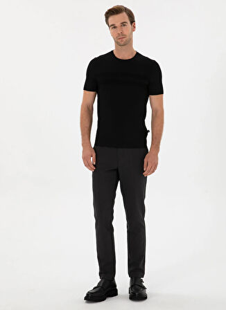 Cacharel Bisiklet Yaka Slim Fit Siyah Erkek Kazak WINAR