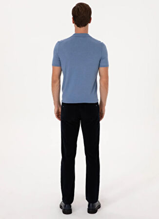 Cacharel Normal Bel Normal Paça Straight Lacivert Erkek Pantolon CARMIN