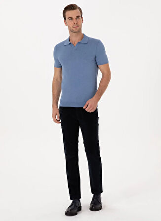 Cacharel Normal Bel Normal Paça Straight Lacivert Erkek Pantolon CARMIN