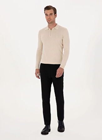 Cacharel Normal Bel Normal Paça Slim Fit Lacivert Erkek Pantolon CESAR