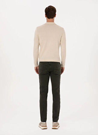 Cacharel Yeşil Erkek Slim Fit Denim Pantolon CARIBE