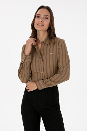 U.S. POLO ASSN. KADIN DOKUMA GOMLEK G082GL004-000-2239969