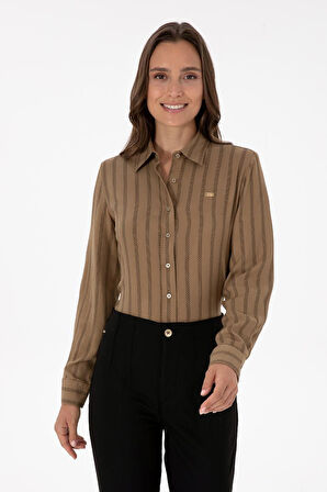 U.S. POLO ASSN. KADIN DOKUMA GOMLEK G082GL004-000-2239969