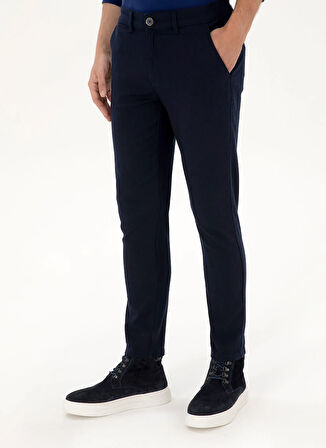 U.S. Polo Assn. Normal Bel Normal Paça Lacivert Erkek Chino Pantolon KENLEX