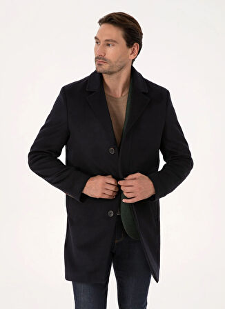 Cacharel Lacivert Erkek Slim Fit Palto PAULO