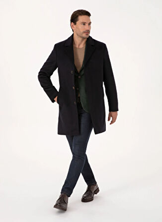 Cacharel Lacivert Erkek Slim Fit Palto PAULO