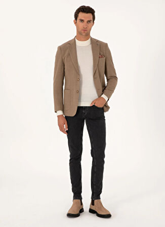 Cacharel Slim Fit Bej Erkek Ceket WARY