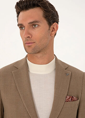 Cacharel Slim Fit Bej Erkek Ceket WARY