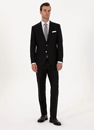 Cacharel Normal Bel Slim Fit Siyah Erkek Takım Elbise EXCL FREDY