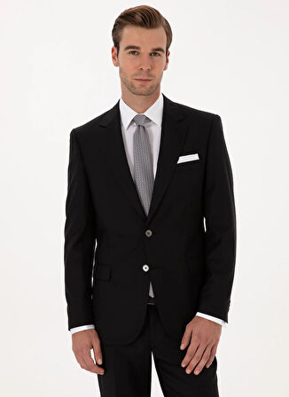 Cacharel Normal Bel Slim Fit Siyah Erkek Takım Elbise EXCL FREDY