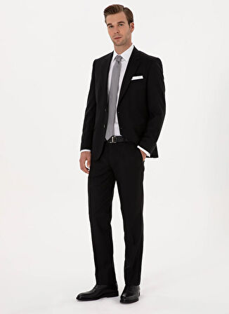 Cacharel Normal Bel Slim Fit Siyah Erkek Takım Elbise EXCL FREDY