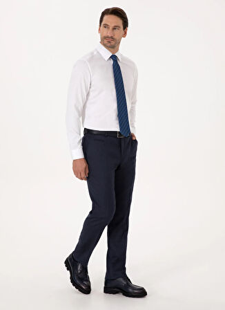 Cacharel Slim Fit İtalyan Yaka Beyaz Erkek Gömlek NONAX