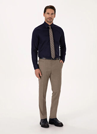 Cacharel Lacivert Erkek İtalyan Slim Fit Gömlek NONAX