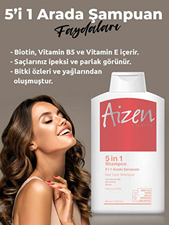 Aizen 5'i 1 Arada Şampuan 5 in 1 Shampoo