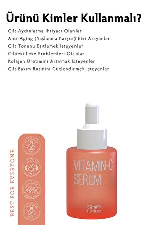 Aydınlatıcı ve Yenileyici Cilt Bakım Serumu | Yüksek Konsantrasyonlu C Vitamini