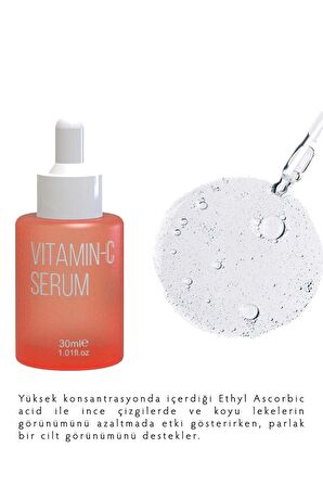 Aydınlatıcı ve Yenileyici Cilt Bakım Serumu | Yüksek Konsantrasyonlu C Vitamini