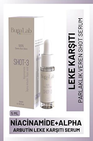 Niacinamide+ Alpha Arbutin Sos 3 Shot Leke Karşıtı ve Aydınlatıcı Serum