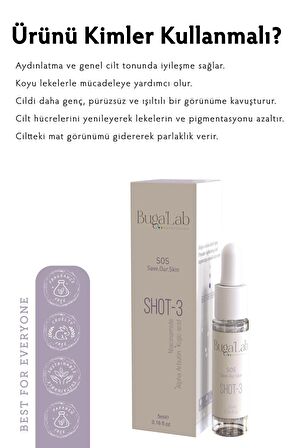 Niacinamide+ Alpha Arbutin Sos 3 Shot Leke Karşıtı ve Aydınlatıcı Serum