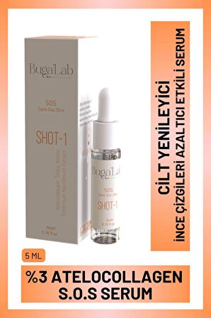 %3 Atelocollagen SOS SHOT BOTOKS ETKİLİ SERUM, 5 ml