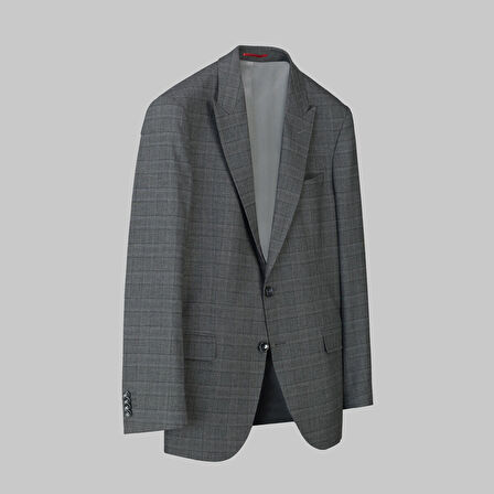 AMARA RESTA KARELİ KOYU GRİ TAKIM