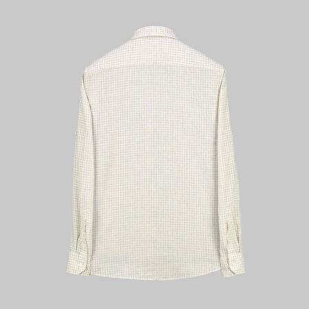 ELETA SLIM FİT BEJ GÖMLEK