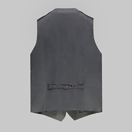 Addy Çizgili Gri Yelek