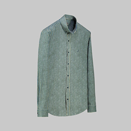 GOIAS ÇİZGİLİ HAKİ GÖMLEK