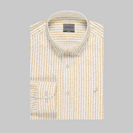 ARTOS ÇİZGİLİ AÇIK KAHVERENGİ GÖMLEK