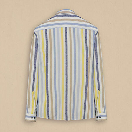 GOIAS PAMUKLU MAVİ GÖMLEK