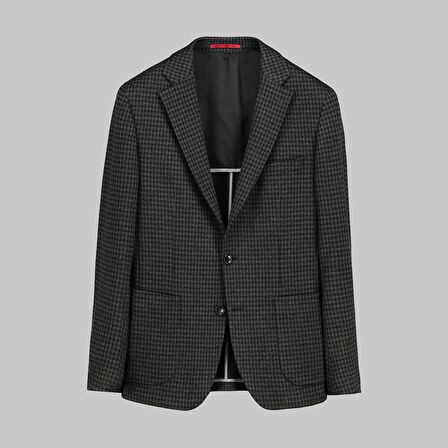 MATTEO DESENLİ KOYU GRİ CEKET