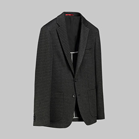 MATTEO DESENLİ KOYU GRİ CEKET