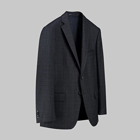 REXFORD KOYU LACİVERT KARELİ CEKET