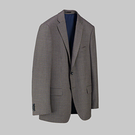 REXFORD DESENLİ AÇIK KAHVERENGİ CEKET