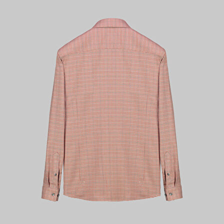 GOIAS KARELİ DESENLİ KIRMIZI GÖMLEK