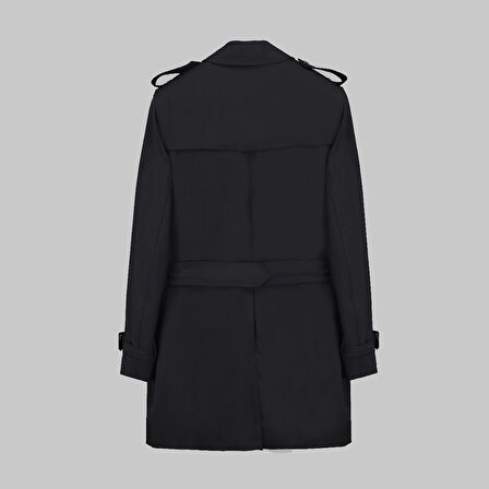 Amsterdam Siyah Trençkot