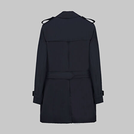 Amsterdam Lacivert Trençkot