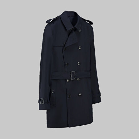 Amsterdam Lacivert Trençkot