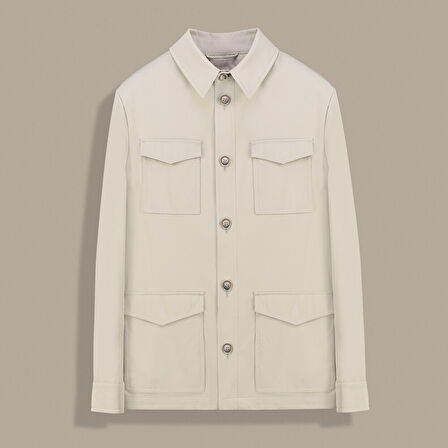 TANARO CEPLİ BEJ ERKEK MONT