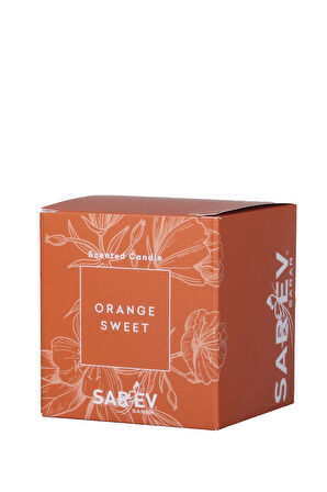 Sarev Orange Sweet Scented Candle/Kokulu Mum