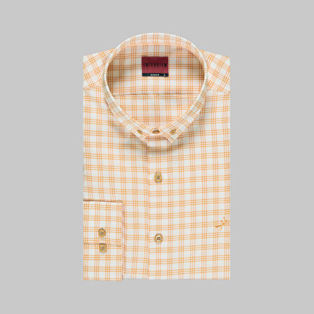 DREW KARELİ TURUNCU GÖMLEK