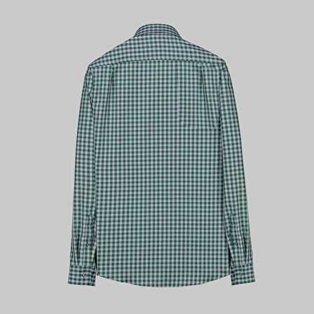 DREW UZUN KOL KARELİ YEŞİL GÖMLEK