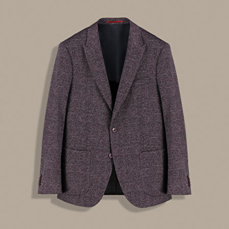 AMARA SLİM FİT DESENLİ MÜRDÜM CEKET