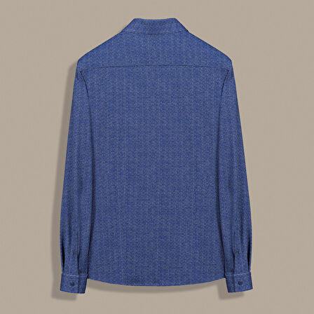 GOIAS SOHO DESENLİ MAVİ GÖMLEK