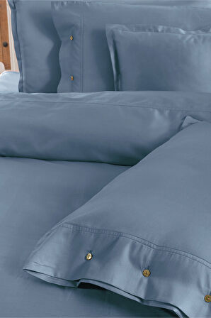 Sarev Monochrome Royal Blue %100 Pamuk Saten Çift Kişilik Nevresim Takımı