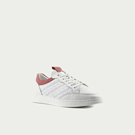 Erkek Sneaker Ayakkabı [052185] BEYAZ - KIRMIZI, 43