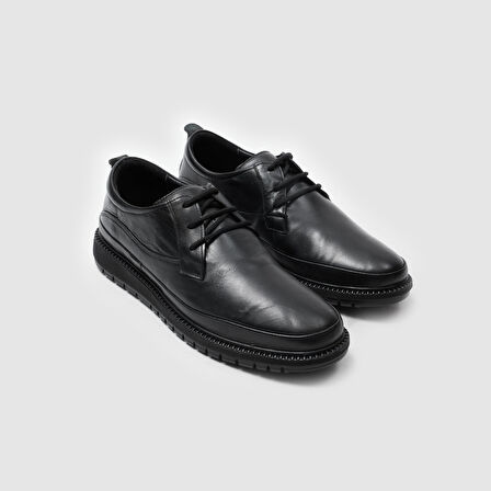 Erkek Comfort Bağcıklı Ayakkabı [052187] SİYAH, 44