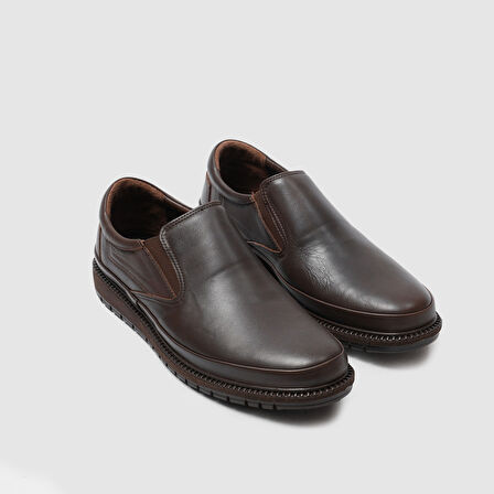 Erkek Comfort Bağcıksız Ayakkabı [052188] KAHVERENGİ, 45